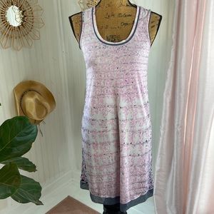 NWT Simply Vera Wang Pink Gray Slip Dress Sz XS